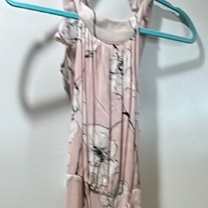 Skylar + Madison Pink Asymmetrical Wrap Sundress